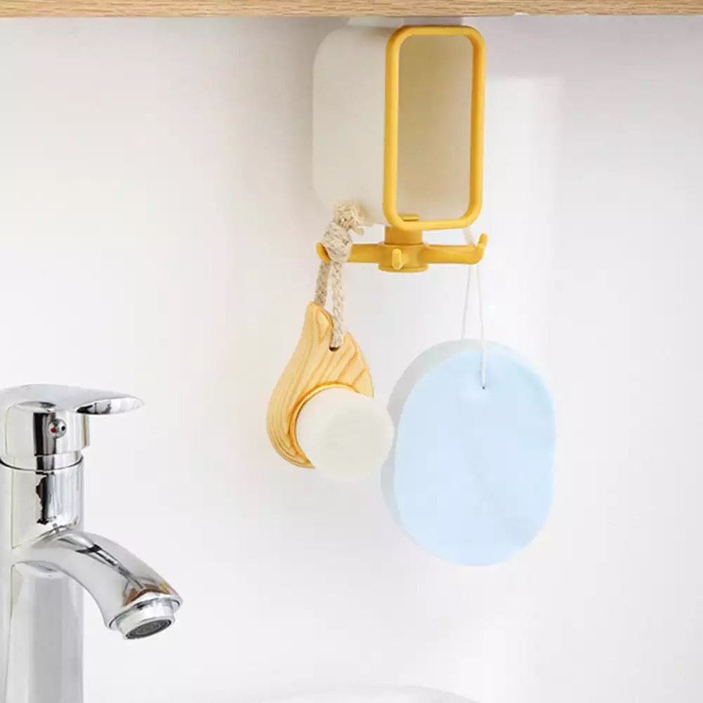 Creative New Storage Rotating Rack With Claw Hook, 360 Rotatable Hook Storage Hanger, Punch Free Multipurpose Hook, Home Storage Cabinet Rack, Wall Mounted Spoon Holder Rack Creative New Storage Rotating Rack With Claw Hook, 360 Rotatable Hook Storage Hanger, Punch Free Multipurpose Hook, Home Storage Cabinet Rack, Wall Mounted Spoon Holder Rack